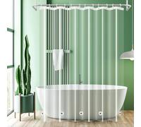 UFRIDAY Tenda da doccia trasparente 182,9 x 190,5 cm, tenda da bagno per casa e hotel, extra lunga con 5 magneti nella parte inferiore