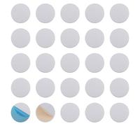 UFUFMATE - 25 piastre di copertura per buco della serratura, autoadesive, in ferro, con pellicola per coprire i buchi della serratura danneggiati (30 mm)