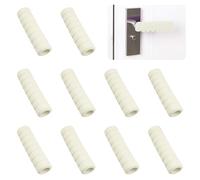 UFURMATE 10 coperture per maniglie delle porte, in morbida schiuma EVA, anti-collisione, protezione per maniglia della porta, per primavera e inverno (bianco crema)