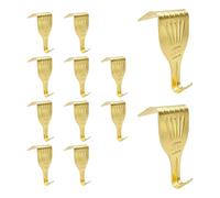 UFURMATE 12 ganci per guida quadri, ganci in metallo (oro)