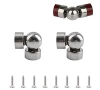 UFURMATE 2 connettori universali per corrimano rotondi in acciaio inox, montaggio regolabile per corrimano da 45 mm