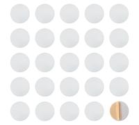 UFURMATE 25 piastre di copertura per fori delle chiavi, autoadesive, per riparare, in ferro, decorative, per coprire i fori della serratura danneggiati (bianco, diametro: 30 mm)