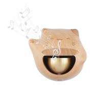 UFURMATE Campanello magnetico per apertura della porta negozianti Cat Bell per affari quando si entra in legno d'acero dopamina campanello a vento ornamento per porta parete negozio armadio