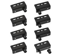 UFURMATE Cerniere a Perno in Ferro, 4 Set di Cerniere a Scomparsa per Porte in Legno con Perno e Boccola per Porte in Legno a Battente Libero (Nero)
