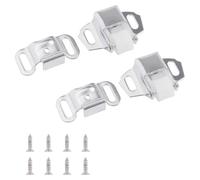 UFURMATE Chiusura a rullo di ricambio per cassette postali con viti e numeri adesivi, 2 set di chiavistelli a molla per porte a rullo singolo, per armadietti, mobili, armadi, cassetti e camper