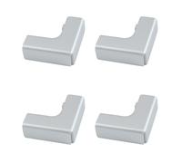 UFURMATE Connettore in vetro, 4 morsetti in lega di alluminio per vetro, 2 vie, connettori in vetro, senza montatura, per fissaggio fai da te, vetrinetta in vetro, per spessore di 12-16 mm