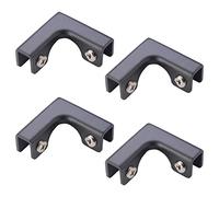 UFURMATE Connettore in vetro, 4 morsetti in lega di alluminio per vetro a 2 vie connettori senza montatura per fissaggio o fai da te, protezione antivento in vetro, vetrina, spessore 8-10 mm