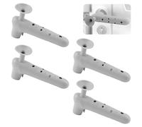 UFURMATE - Coperture per maniglia della porta con ventosa anti-collisione, 4 pezzi, in silicone spessorato, guanti protettivi per pomolo della porta antistatici e sicuri per leve di porta piatte e