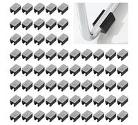 UFURMATE Cuscinetti per sedie, 160 pezzi, protezioni per pavimento per gambe in plastica 11-12 mm con feltro a forma di U, cappucci antiscivolo per punte delle gambe per base a slitta rotonda