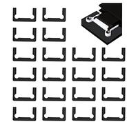 UFURMATE Kit di ricambio per cerniere, 20 pezzi in gomma per porte doccia e cerniera di ricambio nero antiscivolo guarnizione in vetro kit di ricambio