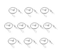 UFURMATE Kit per appendere quadri con ganci, 10 pezzi, kit di ganci regolabili in acciaio inox, kit professionale per esposizione di immagini da parete, mostre, gallerie d'arte (1 m, gancio a S)