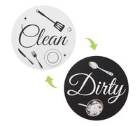 UFURMATE Magnete rotondo per lavastoviglie Clean Dirty, 1 confezione da 1 indicatore reversibile per lavastoviglie per la decorazione della cucina