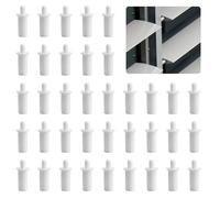 UFURMATE Penne di riparazione per tapparelle, 100 pezzi, bianco, penna di ricambio per finestre, plastica, lamelle caricate a molla, penna di ricambio, piantagione, penna per tapparelle (diametro 5 mm