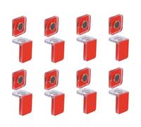 UFURMATE Set di 8 chiusure magnetiche a forma di L per porte di armadietti, autoadesive, in acrilico, chiusura magnetica, per vetrine in acrilico/vetro