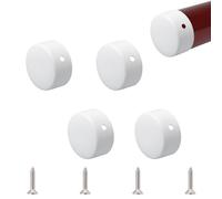 UFURMATE Tappi terminali corrimano rotondi in acciaio inox 4PCS 50mm - Bianco