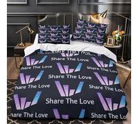 UFVZBNFAN 3D Design Printed 3-Piece Bedding Set Room Decor Zipper Extra Soft Love Comforter Cover Durable Hotel Quality for Kids,Teenagers,Adults Galaxy Quilt Cover Single（140x200cm）