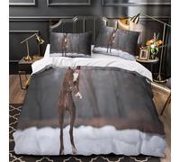 UFVZBNFAN 3D Printed 3-Piece Bedding Set Home Decor Ultra Boxer Dog Jumping Comforter Cover Machine Washable All Season for Adults,Kids,Children Outdoor Winter Adventure Duvet Cover King（220x240cm）