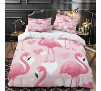 UFVZBNFAN 3D Printed 3-Piece Bedding Set Room Decor Hidden Zipper Super Soft Pink Flamingo Comforter Cover Easy Care Hypoallergenic for Teens,Adults,Boys Coon Animal Quilt Cover King（220x240cm）