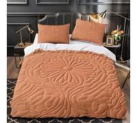 UFVZBNFAN 3D Printed 3 Pieces Bedding Set Bedroom Decor Hidden Zipper Ultra Quilted Fabric Comforter Cover Durable Hotel Quality for Teens,Kids,Women Ornate Floral Quilt Cover Single（135x200cm）