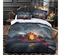 UFVZBNFAN 3D Printed 3PCs Bedding Set Bed Decor Zipper Super Soft Racing Car Speed Comforter Cover Washable Machine Washable for Youth,Kids,Women dynamic Motorsport Quilt Cover Double（200x200cm）