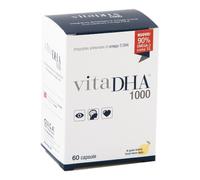 Uga Nutraceuticals VitaDHA 1000 - Integratore di DHA per trigliceridi e colesterolo, 60 capsule