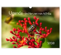 Uganda - im Herzen von Afrika (Wandkalender 2026 DIN A3 quer), CALVENDO Monatskalender: Reise durch ein wunderschönes zentrales afrikanisches Land.