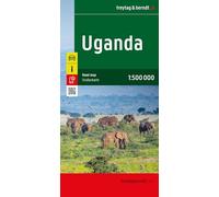 Uganda, Straßenkarte 1:500.000, freytag & berndt: AK 241-25