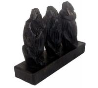 Ugandese Legno See Ascolta Speak No Evil 3 Saggio Scimmie Mystical Intaglio