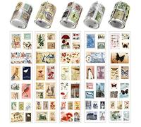 UGBO Washi Tape Nastro Adesivo Decorativo Vintage Bullet Journal Stickers Whasy Tape Adesivi Set per Forniture Artigianali Fai da Te Scrapbooking Pianificatori Decorazioni(5 rotoli)