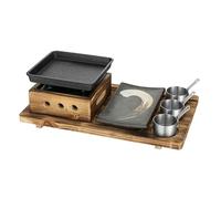 UGCER Griglia per Barbecue Portatile Griglia per Barbecue da Tavolo Coreana Giapponese Griglia per Barbecue a carbonella Fornello ad Alcool per Tavolo da Pranzo al Coperto, Campeggio,A