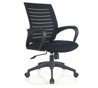 UGD8TQR Ristrutturazione casa sedia da ufficio impermeabile in tessuto elasticizzato può sollevare sedia da computer sedia a rete ergonomica girevole in rete nera per impiegati (colore: nero taglia