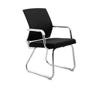 UGD8TQR Sedia girevole da casa per ristrutturazione, sedia direzionale con gambe ad arco con piedini antiscivolo, sedia da computer ergonomica, schienale basso, sedia da conferenza, per ufficio, sala