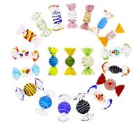 UGDOUS 20/40 Pezzi di Ornamenti di Caramelle e dolciumi in Vetro di Murano Vintage in Stile Vintage(20Pcs)