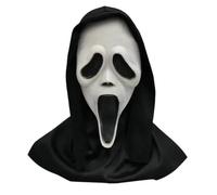 UGDOUS Maschera da Ghostface in lattice, maschera horror a testa intera, scherzo, costume da cosplay, film spaventoso, Ghostface, accessori for la casa, articoli for feste(C)