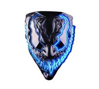 UGDOUS Maschera Marvel Venom con lente, decorazione for feste di Halloween, maschera LED, adatta for cosplay Hot Toys Venom(Green)