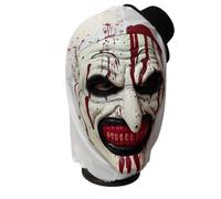 UGDOUS Maschera spaventosa da clown for Halloween, in lattice sanguinante, morbida, for feste, costume da terrore, for adulti, taglia unica(B)