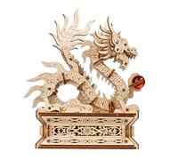 Puzzle meccanico 3D in legno Drago di Ugears