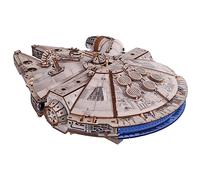 UGEARS Star Wars™ Millennium Falcon™ Puzzle 3D Legno - Modellini da Costruire per Adulti Puzzle Star Wars da Collezione Regalo Per Uomini E Fan - Rompicapo Legno Kit Modellismo - 1235 Pezzi