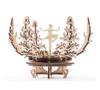 UGEARS Il Fiore Puzzle 3D Meccanico per Bambini e Adulti - Set di Costruzione Meccanica in Legno, Multicolore, taglia unica