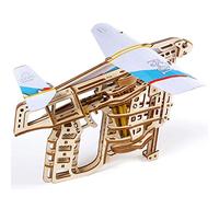 UGEARS Modello Legno 3D Puzzle - Lanciatore di Aerei Modello di Legno 3D - Puzzle per Adulti Kit Fai da Te da Costruire Modellino Meccanico in Legno Puzzle 3D in Legno Tagliato al Laser
