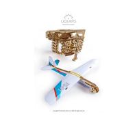UGEARS Modello Legno 3D Puzzle - Lanciatore di Aerei Modello di Legno 3D - Puzzle per Adulti Kit Fai da Te da Costruire Modellino Meccanico in Legno Puzzle 3D in Legno Tagliato al Laser
