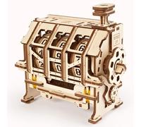 UGEARS STEM Lab Puzzle 3D - Giocattolo STEM Kit Di Costruzione In Legno - Modellini da Costruire per Adulti - Giocattoli Di Ingegneria Fai Da Te Con App - Puzzle per Adulti e Bambini 8+ (Contatore)