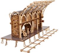 Puzzle meccanico in legno 3D binario del treno di Harry Potter