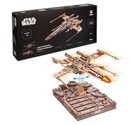 UGEARS Star Wars ™ Luke Skywalker’s X-Wing Starfighter ™ Puzzle 3D - Modellini Da Costruire Star Wars Puzzle 3D Legno - Modellismo Da Costruire Adulti Costruzioni Meccaniche - 455 Pezzi