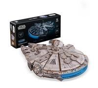 UGEARS Star Wars™ Millennium Falcon™ Puzzle 3D Legno - Modellini da Costruire per Adulti Puzzle Star Wars da Collezione Regalo Per Uomini E Fan - Rompicapo Legno Kit Modellismo - 1235 Pezzi