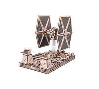 UGEARS Star Wars™ TIE Fighter™ Puzzle 3D Legno - Modellini da Costruire per Adulti - 3D Puzzle Adulti Rompicapo Legno - Puzzle Star Wars Regalo Costruzioni Meccaniche - 400 Pezzi