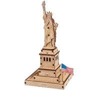 UGEARS Statua della Libertà Puzzle 3D per Adulti - Kit di Modellismo - Passatempi con Puzzle in Legno per Uomini - Rompecabezas 3D per Adulti - Kit di Modello in Legno da Costruire