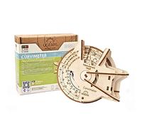 UGEARS STEM Lab Puzzle 3D - Giocattolo STEM Kit Di Costruzione In Legno - Modellini da Costruire per Adulti - Giocattoli Di Ingegneria Fai Da Te Con App - Puzzle per Adulti e Bambini 8+ (Curvimetro)