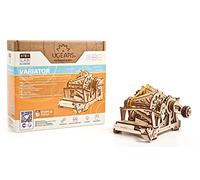 UGEARS Puzzle 3D STEM Lab - Variatore STEM In Legno - Puzzle Kit Fai Da Te in Legno Con App - Kit Di Costruzione Puzzle 3D Legno - Modellini Da Costruire Per Adulti e Bambini 8+