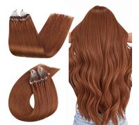 Ugeat Remy - Extension con micro anelli, capelli veri e propri, con micro anelli, 35 cm, 50 g, 50 S, 330